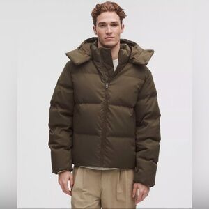 Lululemon Always Down Puffer Jacket Tech Canvas Olive Brown Men’s Large